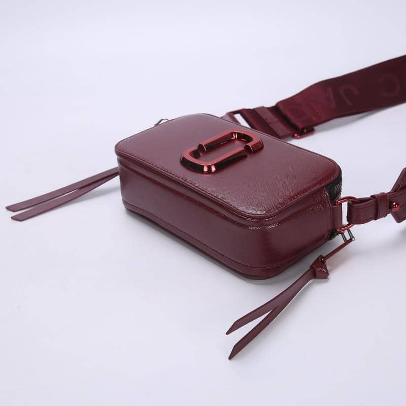 Burgundy MJ snapshot bag