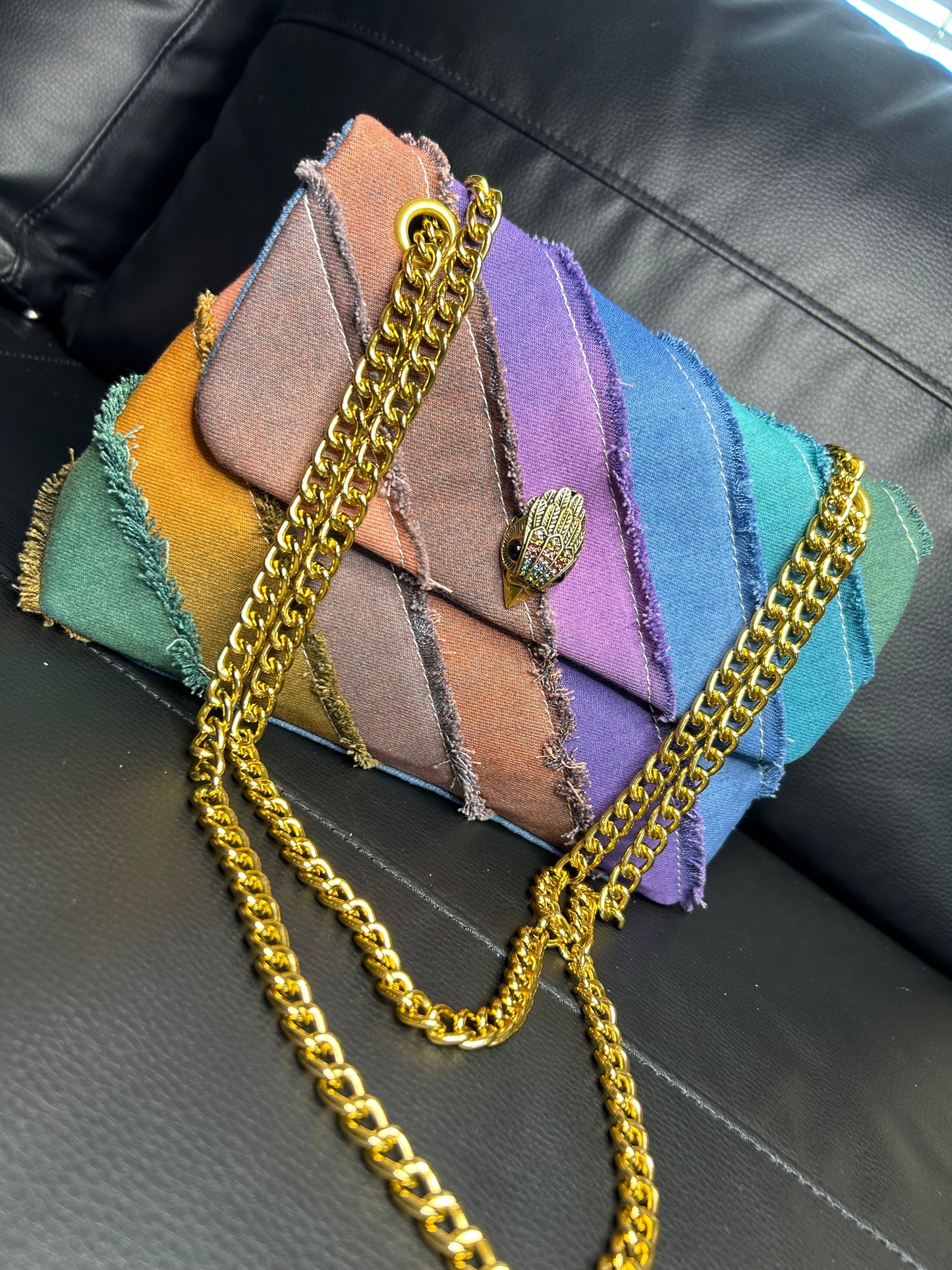 Jean rainbow bag ( No logo, No name brand)