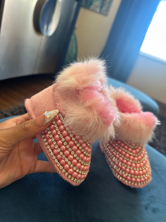 Pink Pearl Booties 💕