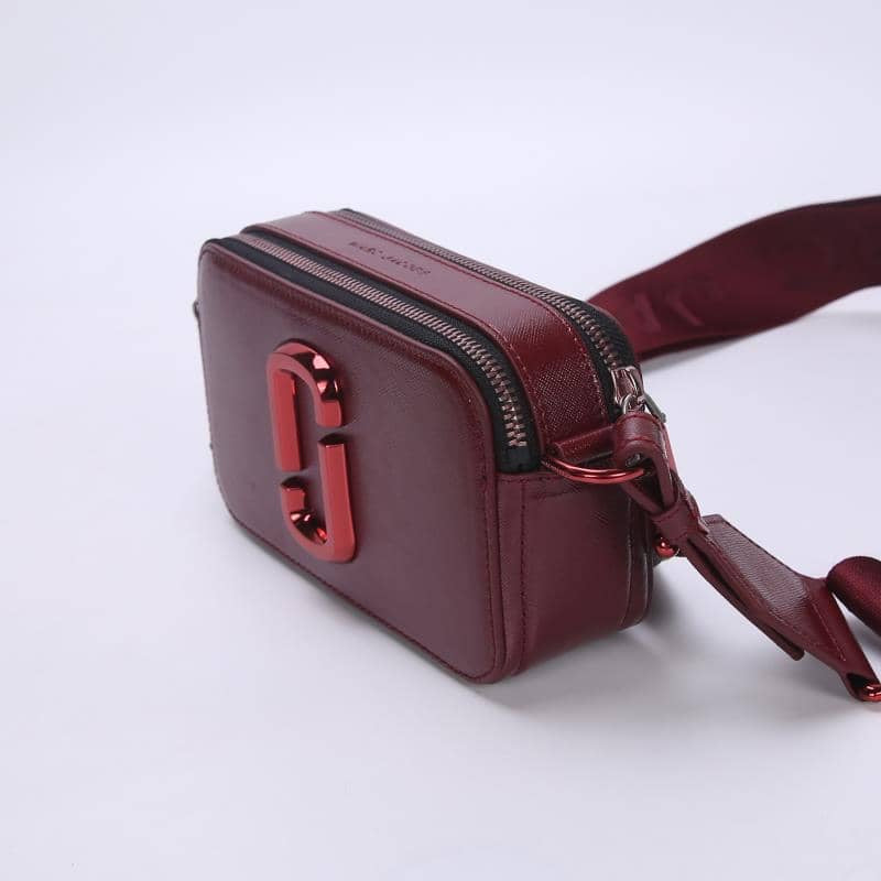 Burgundy MJ snapshot bag