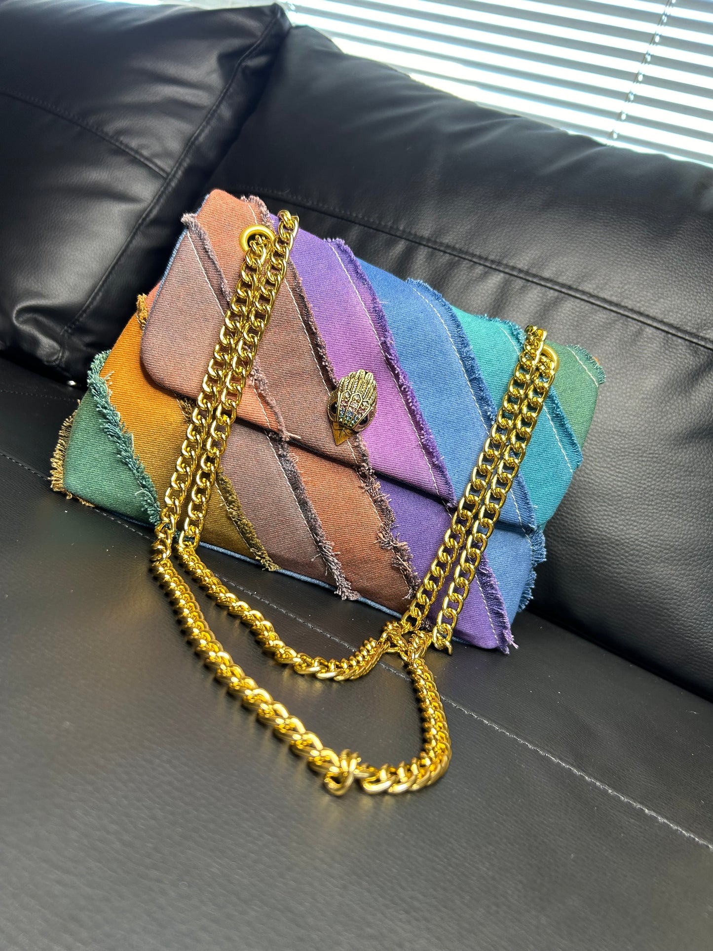 Jean rainbow bag ( No logo, No name brand)