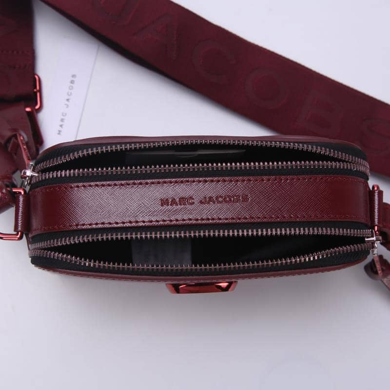 Burgundy MJ snapshot bag