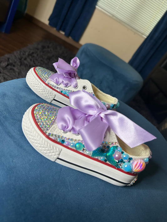 Mermaid pearl shoes 🩵