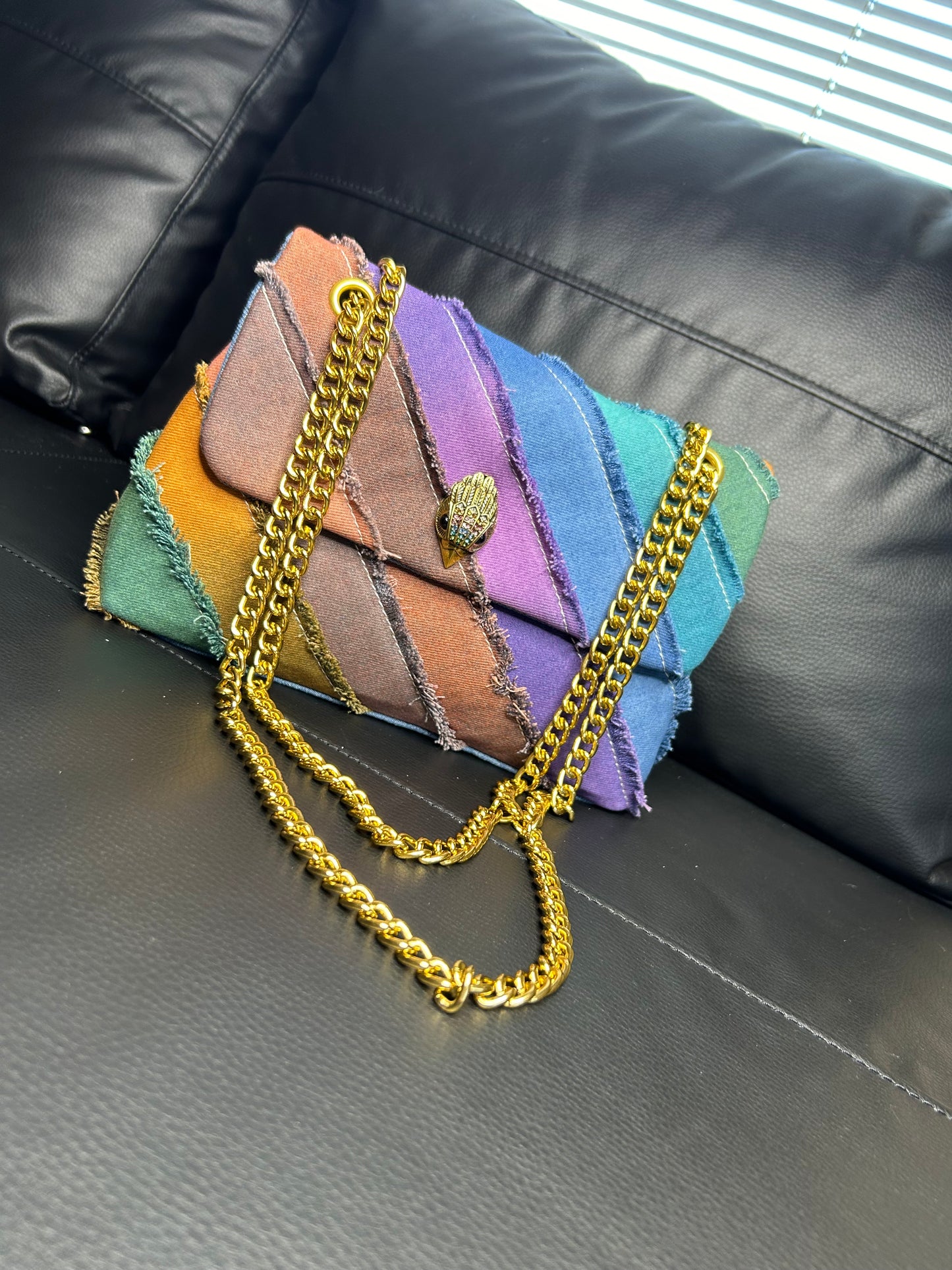 Jean rainbow bag ( No logo, No name brand)