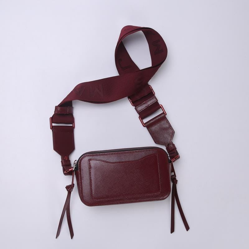 Burgundy MJ snapshot bag