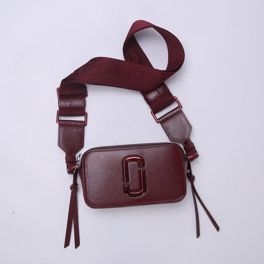 Burgundy MJ snapshot bag