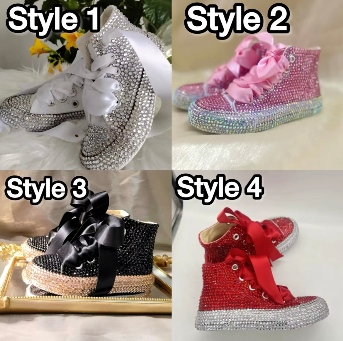 Kids Crystal diamond shoes 💎