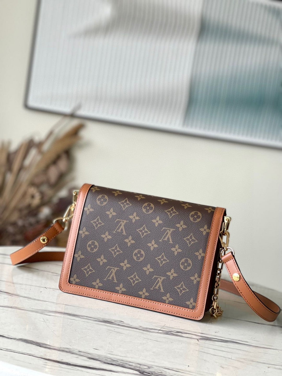 LV Reverse Monogram Canvas Dauphine MM