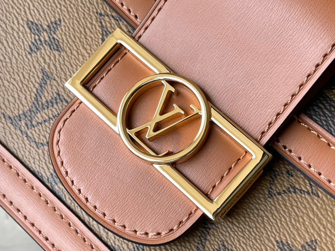 LV Reverse Monogram Canvas Dauphine MM